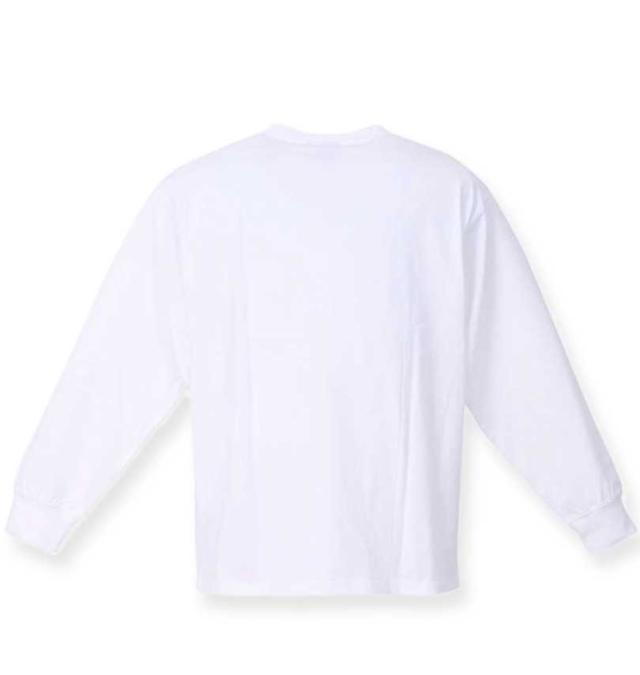 大きいサイズ THRASHER OLD OVAL13 長袖Tシャツ ホワイト 3L 4L 5L 6L 8L/1278-3317-1-75