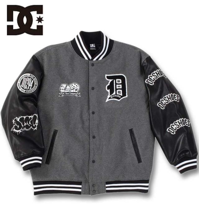 大きいサイズ DCSHOES 24VARSITY スタジアムジャケット グレー 3L 4L 5L 6L/1273-4375-1-278