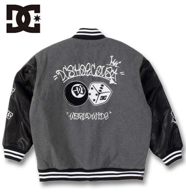 大きいサイズ DCSHOES 24VARSITY スタジアムジャケット グレー 3L 4L 5L 6L/1273-4375-1-278