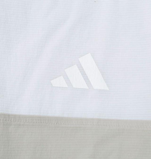 大きいサイズ adidas golf アディダスゴルフ バックポケット付 軽量撥水 フルジップ フーディー ホワイト 4XL 5XL/1273-5250-1-178
