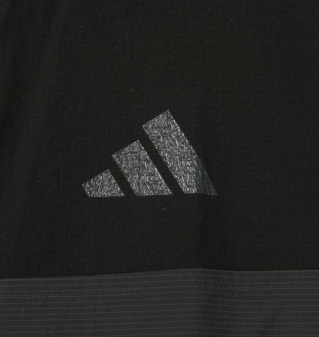 大きいサイズ adidas golf アディダスゴルフ バックポケット付 軽量撥水 フルジップ フーディー ブラック 4XL 5XL/1273-5250-2-178