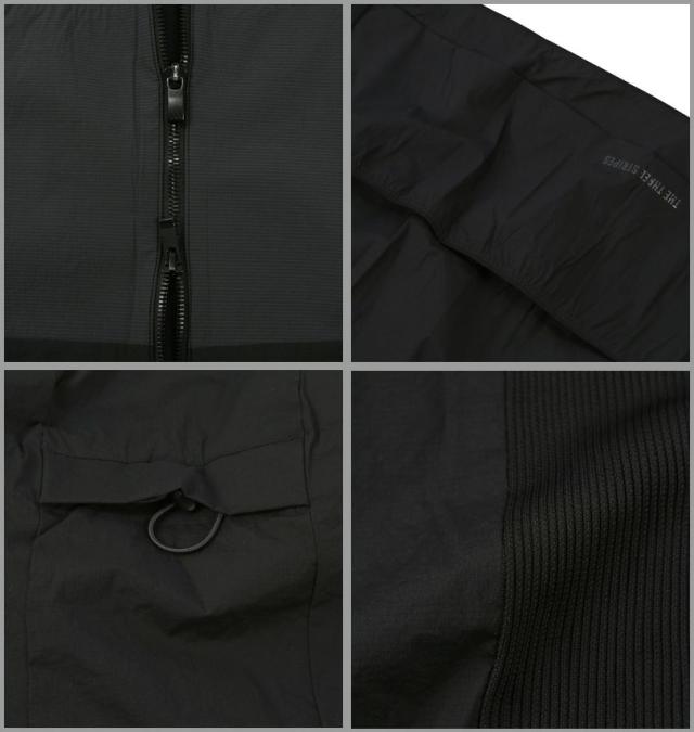 大きいサイズ adidas golf アディダスゴルフ バックポケット付 軽量撥水 フルジップ フーディー ブラック 4XL 5XL/1273-5250-2-178