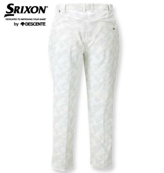 大きいサイズ SRIXON デジタルドット柄プリントロングパンツ ホワイト 100cm〜140cm/1274-3250-1-178