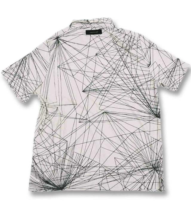 大きいサイズ adidas golf アディダスゴルフ レイビームプリント ドライ 半袖 ポロシャツ ホワイト 3XL/1278-4201-1-178