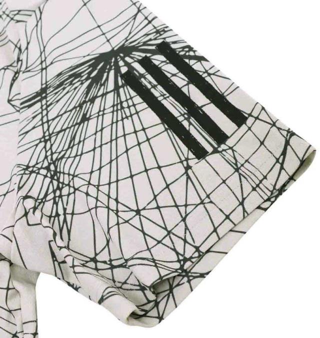 大きいサイズ adidas golf アディダスゴルフ レイビームプリント ドライ 半袖 ポロシャツ ホワイト 3XL/1278-4201-1-178