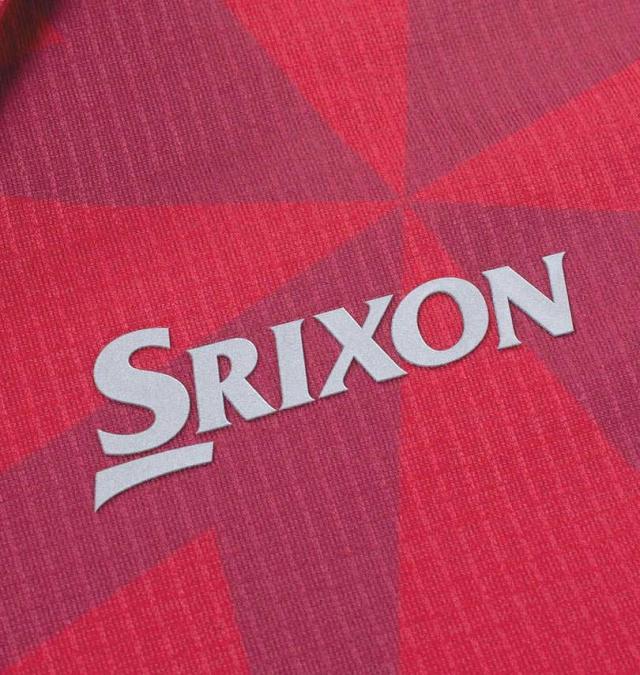 大きいサイズ SRIXON 松山プロ共同開発 ウインドミルプリント 半袖シャツ ピンク 3L 4L 5L 6L/1278-4245-3-178