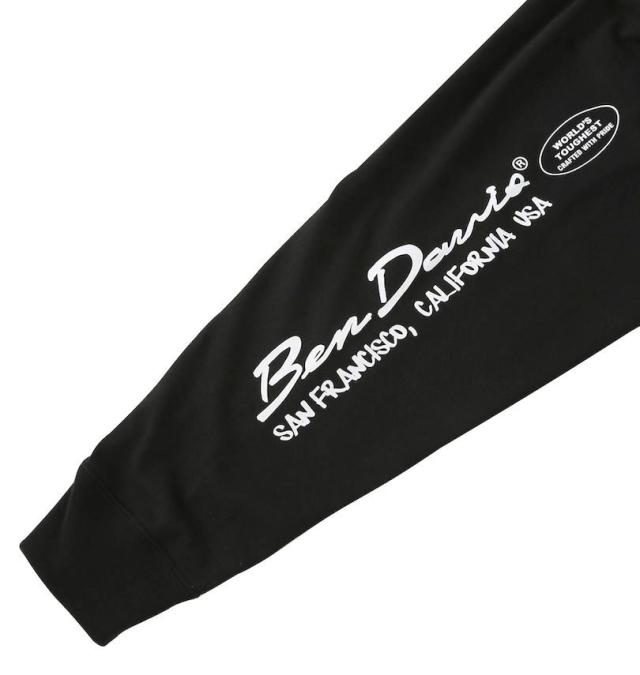大きいサイズ BEN DAVIS バブルプリント 長袖 Tシャツ ブラック 3L 4L 5L 6L/1278-5611-2-78