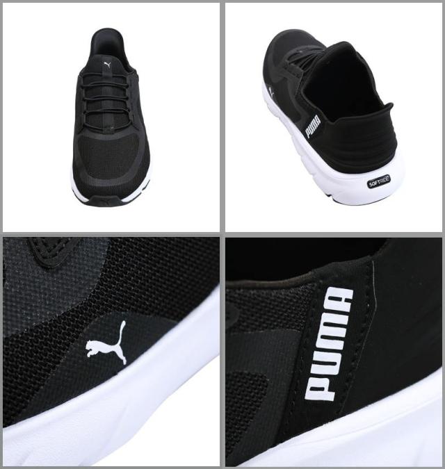 大きいサイズ PUMA スニーカー (SOFTRIDEフレックスレースEASE IN ALTワイド) プーマブラック 30cm/1240-5300-2-79