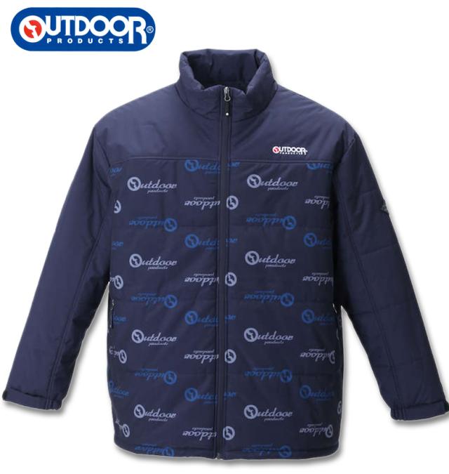 大きいサイズ OUTDOOR PRODUCTS カットフィルム中綿ジャケット ネイビー 2L 3L 4L 5L 6L 7L 8L/1253-1312-2-79