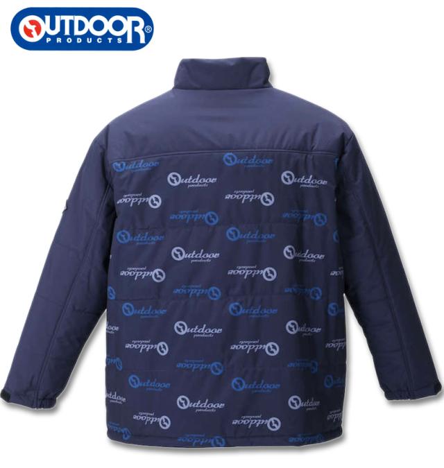 大きいサイズ OUTDOOR PRODUCTS カットフィルム中綿ジャケット ネイビー 2L 3L 4L 5L 6L 7L 8L/1253-1312-2-79