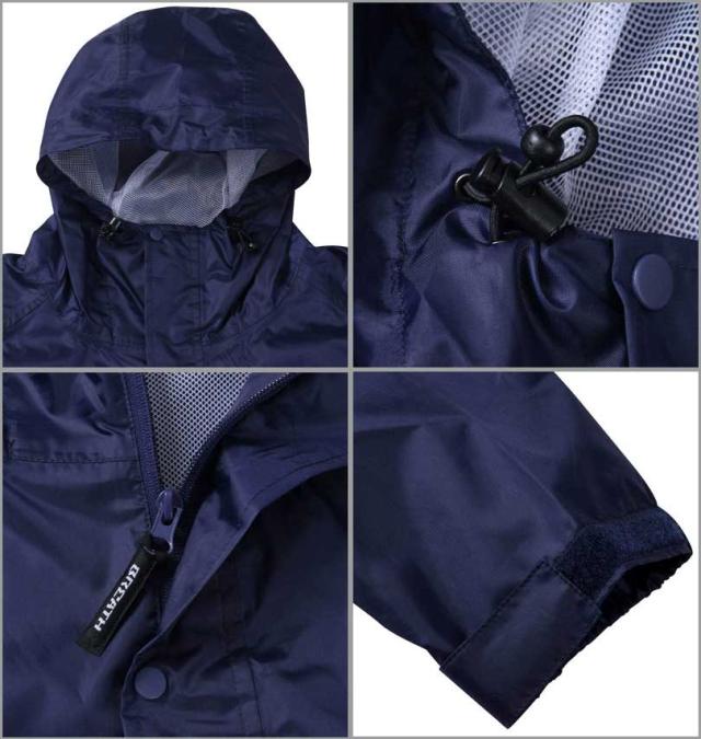 大きいサイズ Mc.S.P 透湿防水レインスーツ ネイビー×ブラック 3L 4L 5L 6L 7L 8L/1256-3200-1-79