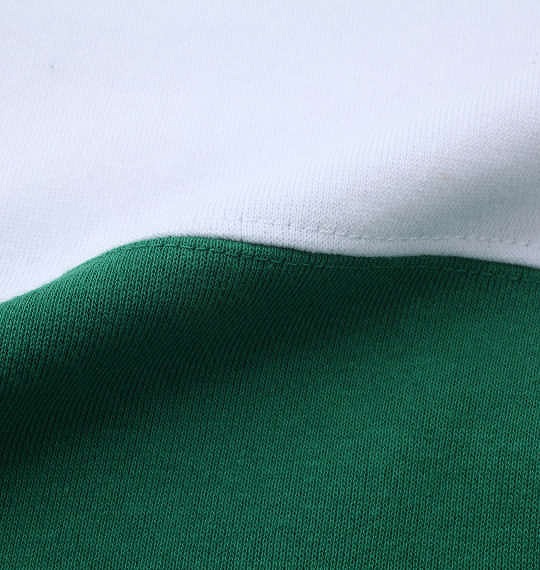 大きいサイズ b-one-soul DUCK DUDE切替クルーネックスウェット グリーン 3L 4L 5L 6L/1258-2391-1-79