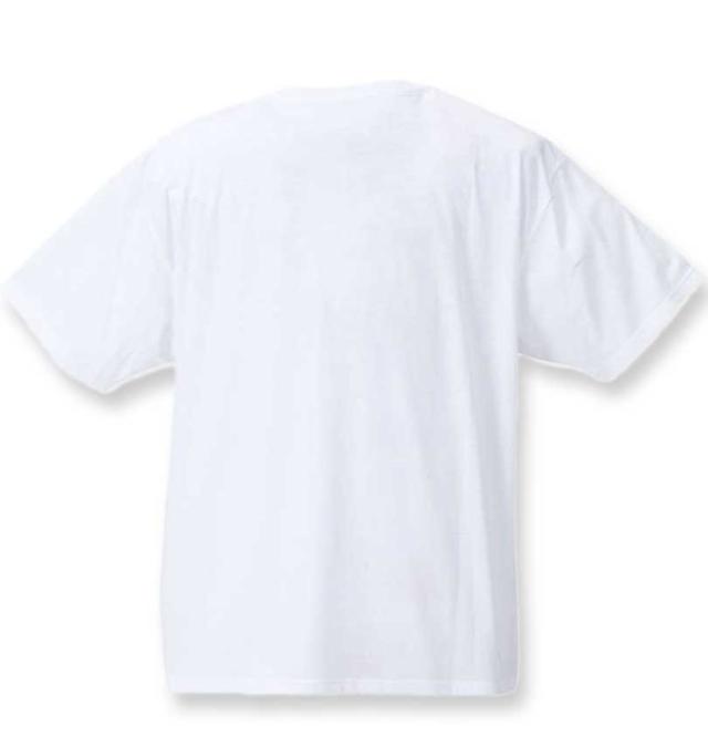 大きいサイズ launching pad 針抜きストライプ 半袖フルジップパーカー+半袖Tシャツ ブラック杢×ホワイト 3L 4L 5L 6L/1258-4252-2-79