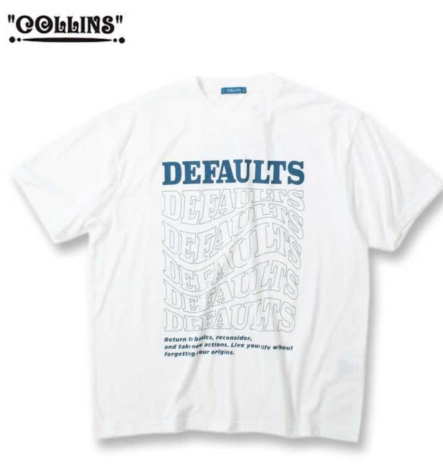大きいサイズ COLLINS 裏起毛 配色 フルジップブルゾン+半袖Tシャツ ミックスグレー×ホワイト 3L 4L 5L 6L 8L/1258-4311-1-79
