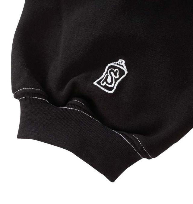 大きいサイズ SEQUENZ ブラーモチーフ クルーネック スウェット ブラック 3L 4L 5L 6L/1258-4340-2-79