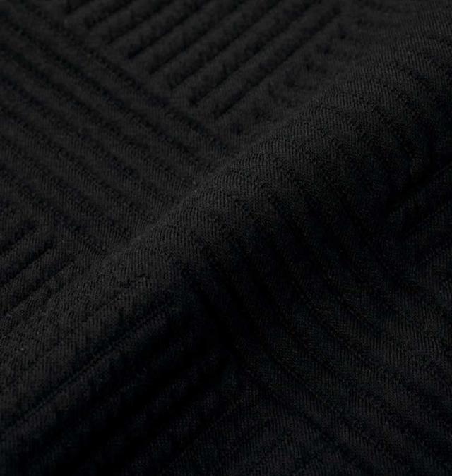 大きいサイズ in the attic ジャガード デニムエンボス加工 トレーナー ブラック 3L 4L 5L 6L/1258-4371-2-79