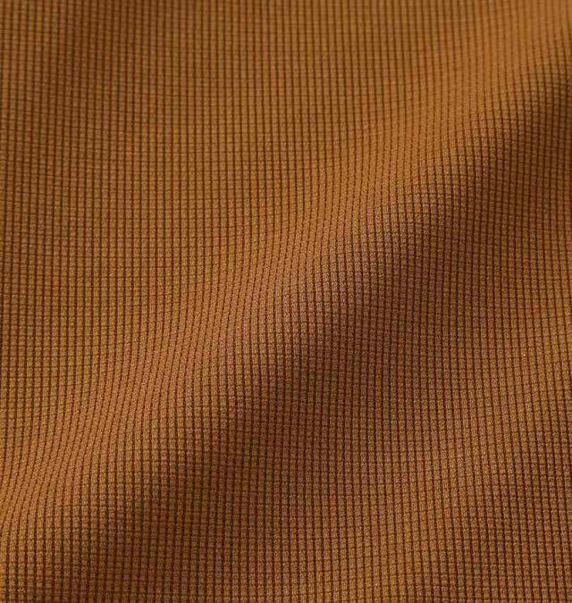 大きいサイズ COLLINS ミニワッフル 長袖 カーディガン+天竺 半袖 Tシャツ セット ブラウン×ホワイト 3L 4L 5L 6L 8L/1258-5300-3-79