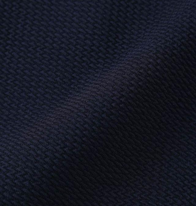 大きいサイズ COLLINS ふくれジャガード トッパー 七分袖 カーディガン+天竺 半袖 Tシャツ セット ネイビー×ホワイト 3L 4L 5L 6L 8L/1258-5301-1-79