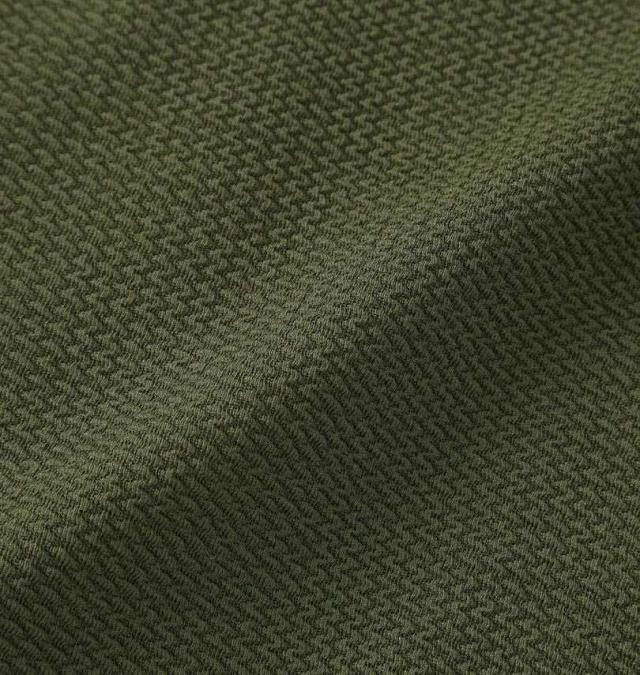 大きいサイズ COLLINS ふくれジャガード トッパー 七分袖 カーディガン+天竺 半袖 Tシャツ セット カーキ×ホワイト 3L 4L 5L 6L 8L/1258-5301-2-79