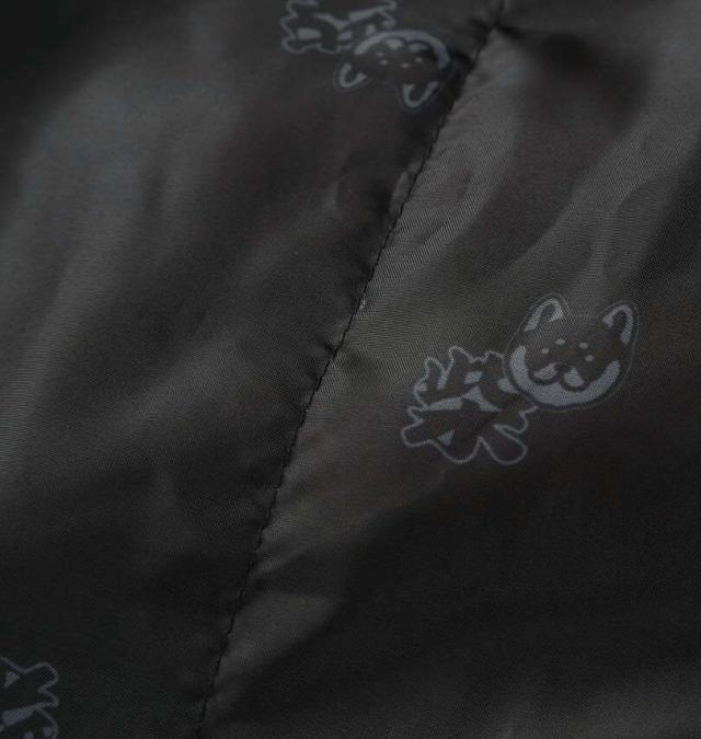 大きいサイズ 黒柴印和んこ堂 麻の葉紋様柄 ふわもこ 半纏 はんてん ネイビー 3L 5L 7L/1258-5324-1-79