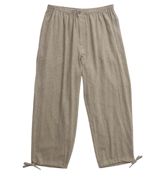 大きいサイズ Mc.S.P 綿麻 しじら 作務衣 ベージュ 3L 4L 5L 6L 7L/1259-4220-3-79