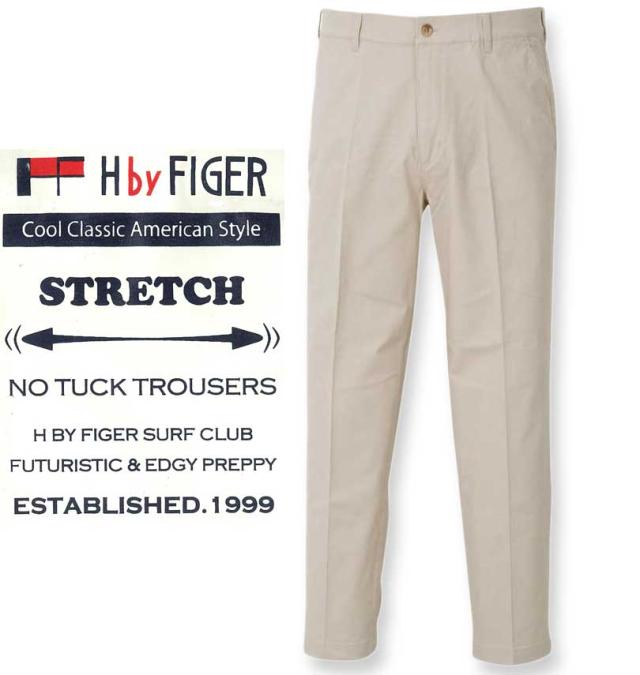 大きいサイズ H by FIGER ストレッチチノパンツ オフホワイト 100cm〜160cm/1264-3230-1-79