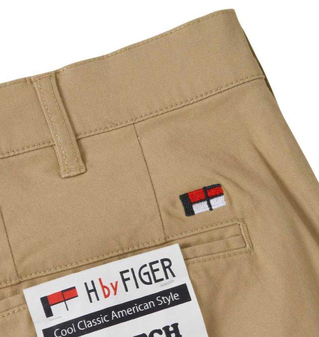 大きいサイズ H by FIGER ストレッチチノパンツ ベージュ 100cm〜160cm/1264-3230-3-79