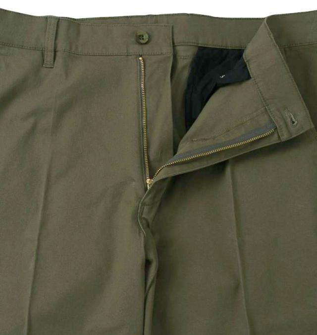 大きいサイズ H by FIGER ストレッチチノパンツ カーキ 100cm〜160cm/1264-3230-4-79