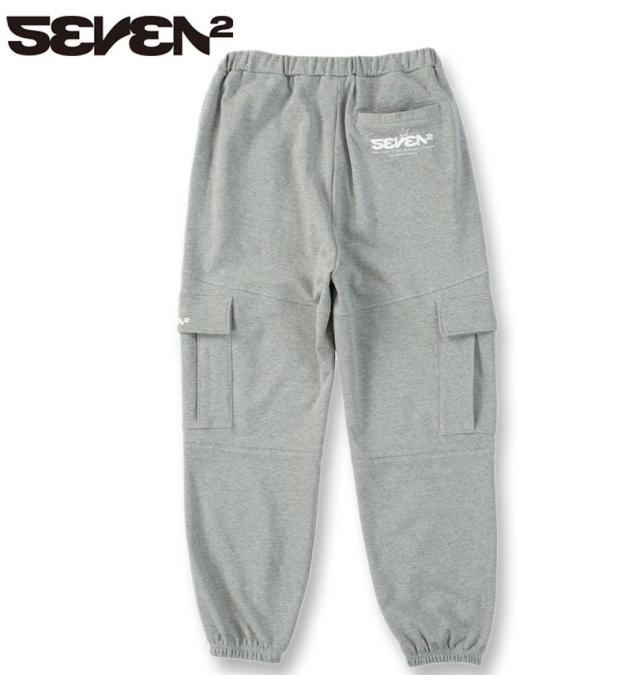 大きいサイズ SEVEN2 裏毛 スウェット カーゴパンツ グレー 3L 4L 5L 6L 8L/1264-5310-1-79