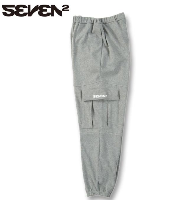 大きいサイズ SEVEN2 裏毛 スウェット カーゴパンツ グレー 3L 4L 5L 6L 8L/1264-5310-1-79