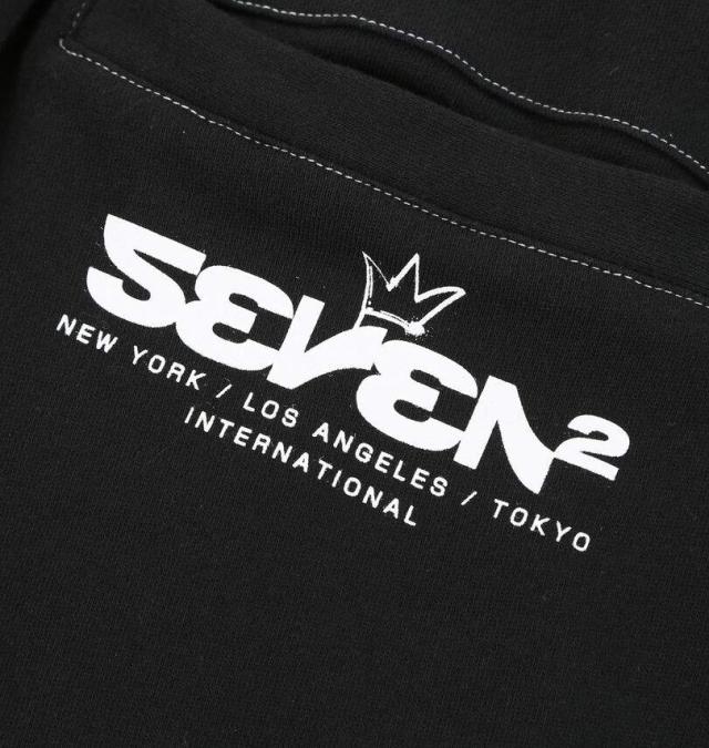 大きいサイズ SEVEN2 裏毛 スウェット カーゴパンツ ブラック 3L 4L 5L 6L 8L/1264-5310-2-79