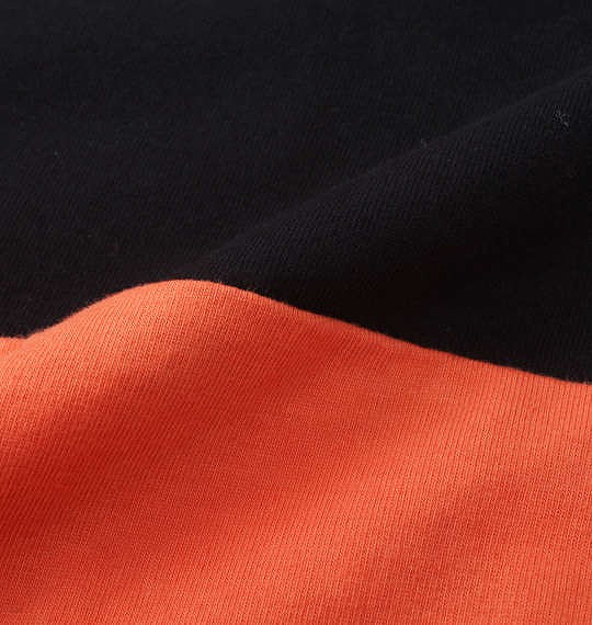 大きいサイズ H by FIGER 切替長袖ラガーシャツ ブラック×オレンジ 3L 4L 5L 6L 8L/1268-2341-2-79