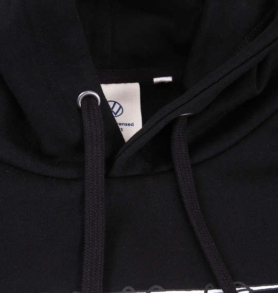 大きいサイズ VOLKSWAGEN 裏起毛 プルパーカー ブラック 3L 4L 5L 6L 8L/1268-3341-2-79