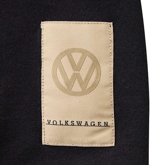 大きいサイズ VOLKSWAGEN 裏起毛 プルパーカー ブラック 3L 4L 5L 6L 8L/1268-3341-2-79