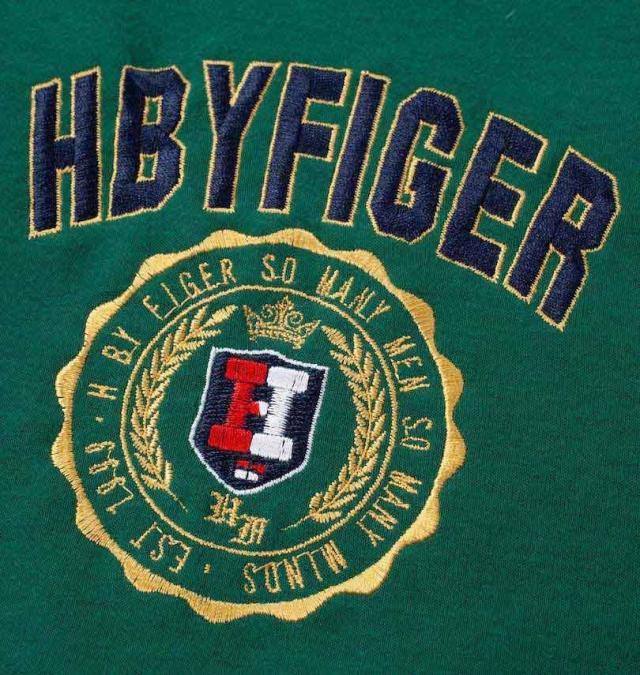 大きいサイズ H by FIGER 天竺 切替 半袖 ポロシャツ ネイビー×グリーン 3L 4L 5L 6L 8L/1268-4241-1-79