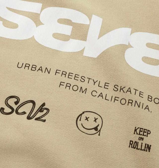 大きいサイズ SEVEN2 裏毛 プルパーカー ベージュ 3L 4L 5L 6L 8L/1268-5301-1-79