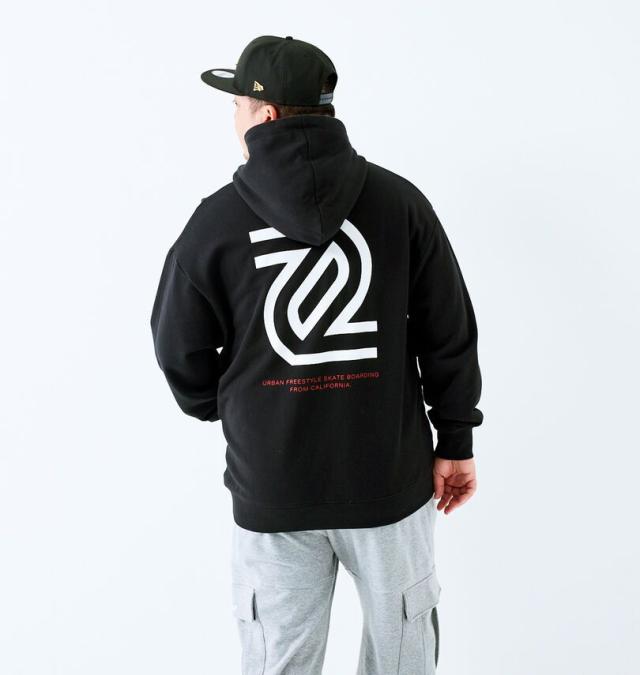 大きいサイズ SEVEN2 裏毛 プルパーカー ブラック 3L 4L 5L 6L 8L/1268-5301-2-79