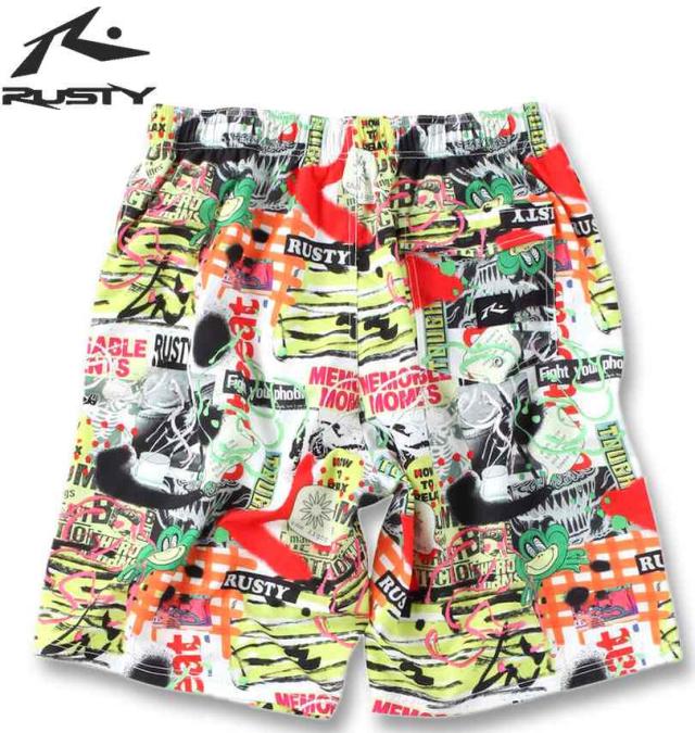 大きいサイズ RUSTY ストレッチサーフパンツ マルチ 3L 4L 5L 6L 8L/1274-3255-2-79