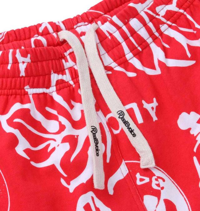 大きいサイズ RealBvoice スウェットハーフパンツ レッド 3L 4L 5L 6L/1274-3273-1-79