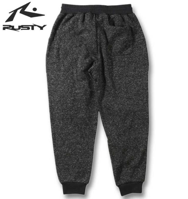 大きいサイズ RUSTY ニットフリースパンツ チャコールグレー杢 3L 4L 5L 6L 8L/1274-3305-2-79
