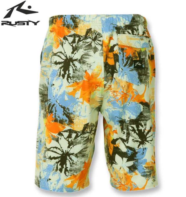 大きいサイズ RUSTY 4WAYストレッチ サーフパンツ イエロー 3L 4L 5L 6L 8L/1274-4140-1-79