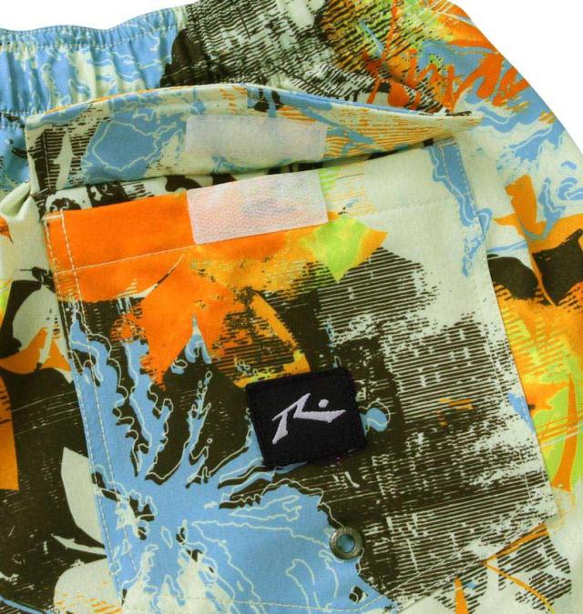 大きいサイズ RUSTY 4WAYストレッチ サーフパンツ イエロー 3L 4L 5L 6L 8L/1274-4140-1-79