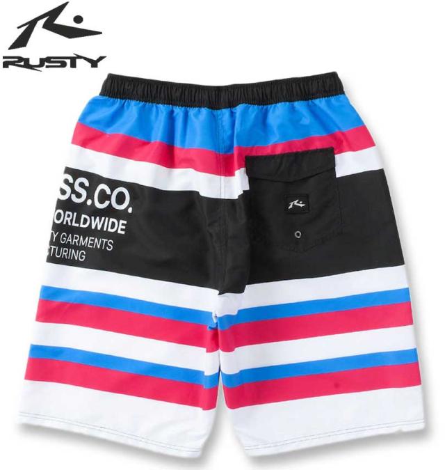 大きいサイズ RUSTY マイクロツイル サーフパンツ ブラック 3L 4L 5L 6L/1274-4235-2-79