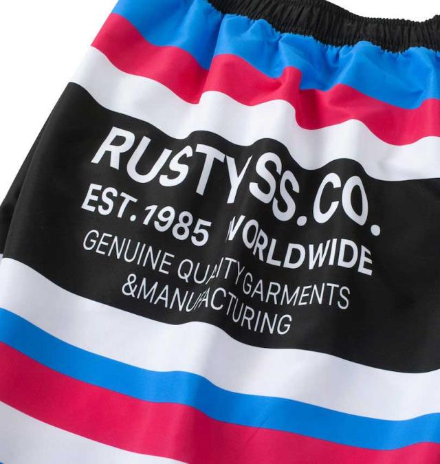 大きいサイズ RUSTY マイクロツイル サーフパンツ ブラック 3L 4L 5L 6L/1274-4235-2-79