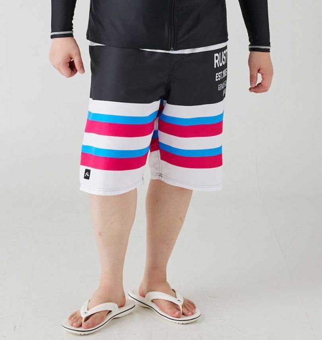 大きいサイズ RUSTY マイクロツイル サーフパンツ ブラック 3L 4L 5L 6L/1274-4235-2-79