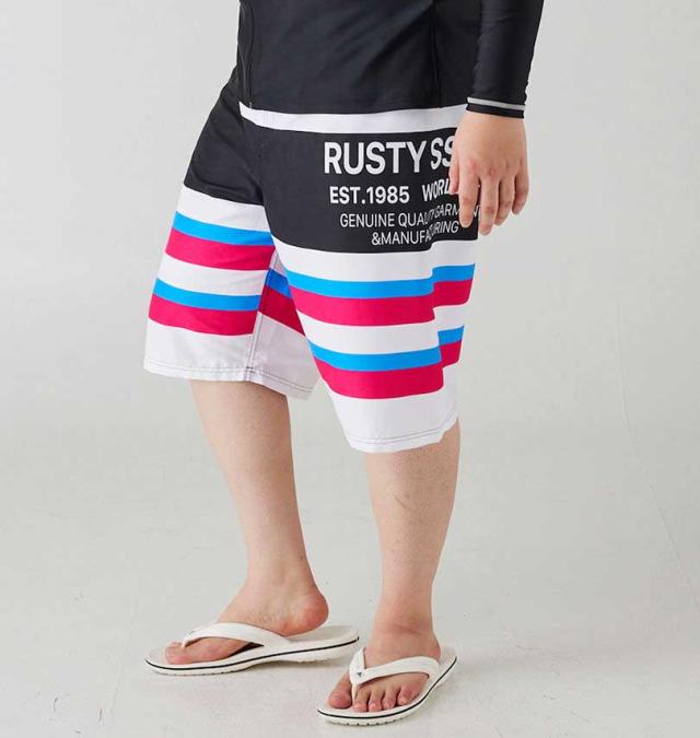大きいサイズ RUSTY マイクロツイル サーフパンツ ブラック 3L 4L 5L 6L/1274-4235-2-79