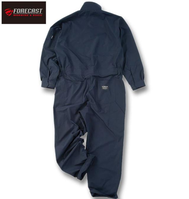 大きいサイズ FORECAST アクティブストレッチ つなぎ ネイビー 3L 4L 5L 6L 7L 8L/1276-5320-1-79