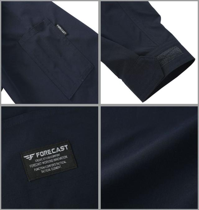 大きいサイズ FORECAST アクティブストレッチ つなぎ ネイビー 3L 4L 5L 6L 7L 8L/1276-5320-1-79