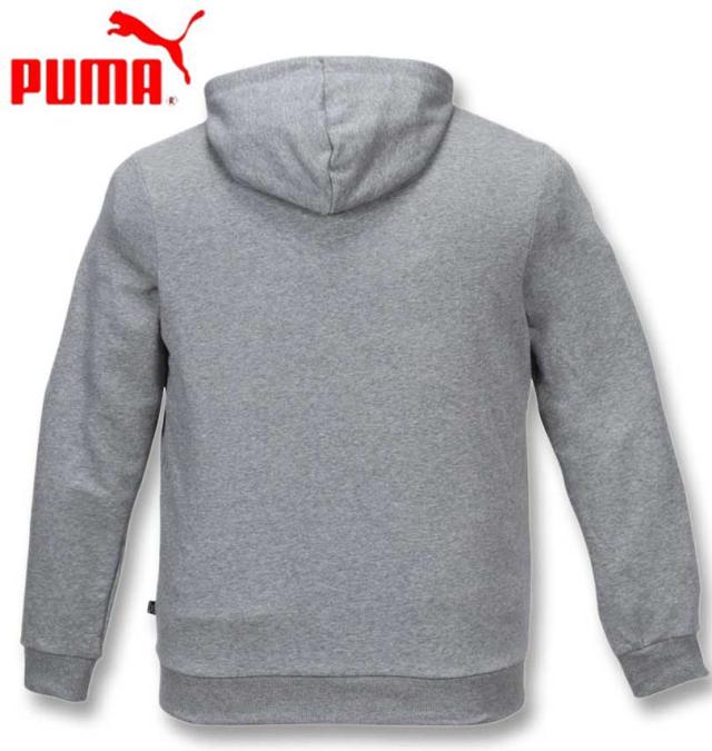 大きいサイズ PUMA エッセンシャルビッグロゴプルパーカー ミディアムヘザーグレー 2XL 3XL 4XL/1278-3203-1-79
