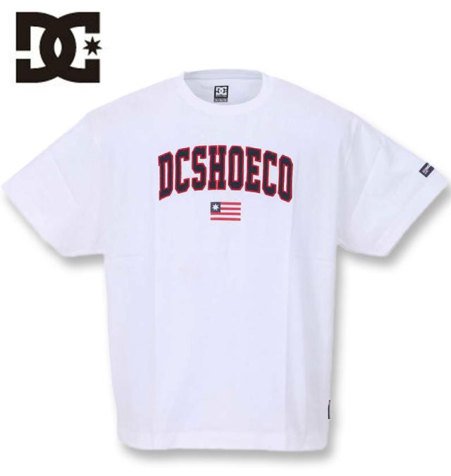 大きいサイズ DCSHOES 23 ARCH LOGO半袖Tシャツ ホワイト 3L 4L 5L 6L/1278-3221-1-79